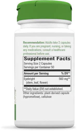 NATURE'S WAY Eyebright 430 mg. 100 Veg. Caps.