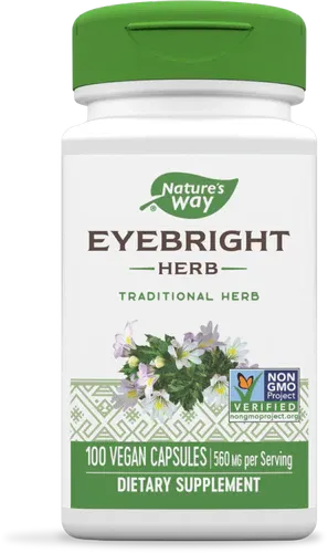 NATURE&#39;S WAY Eyebright 430 mg. 100 Veg. Caps.