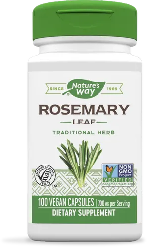 NATURE&#39;S WAY Rosemary Leaf 350 mg. 100 Veg. Caps.