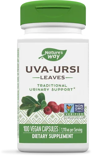 NATURE&#39;S WAY Uva Ursi 480 mg. 100 Veg. Caps.