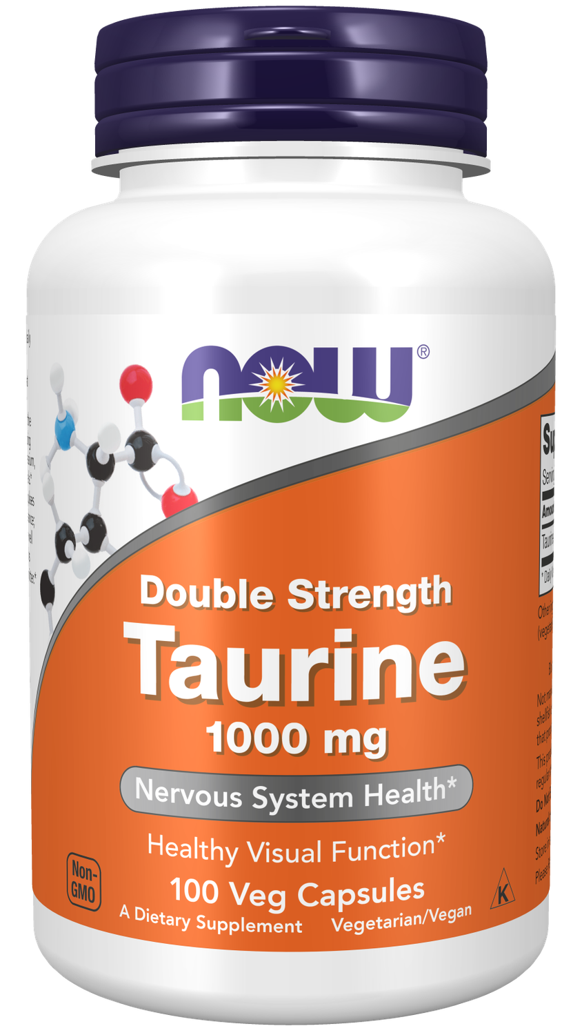NOW Dbl. Str. Taurine 1000 mg. 100 Veg. Caps.