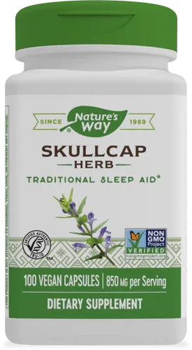 NATURE&#39;S WAY Skullcap 425 mg. 100 Veg. Caps.
