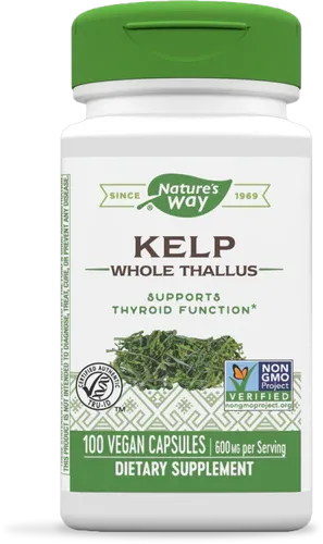 NATURE&#39;S WAY Kelp 600 mg. 100 Veg. Caps.
