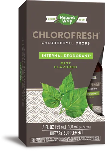 Nature&#39;s Way Chlorofresh Chlorophyll Drops 100mg Mint Flavored 2oz