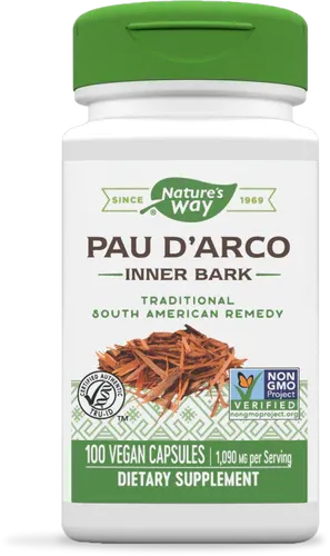 NATURE&#39;S WAY Pau d&#39;Arco 545 mg. 100 Veg. Caps.