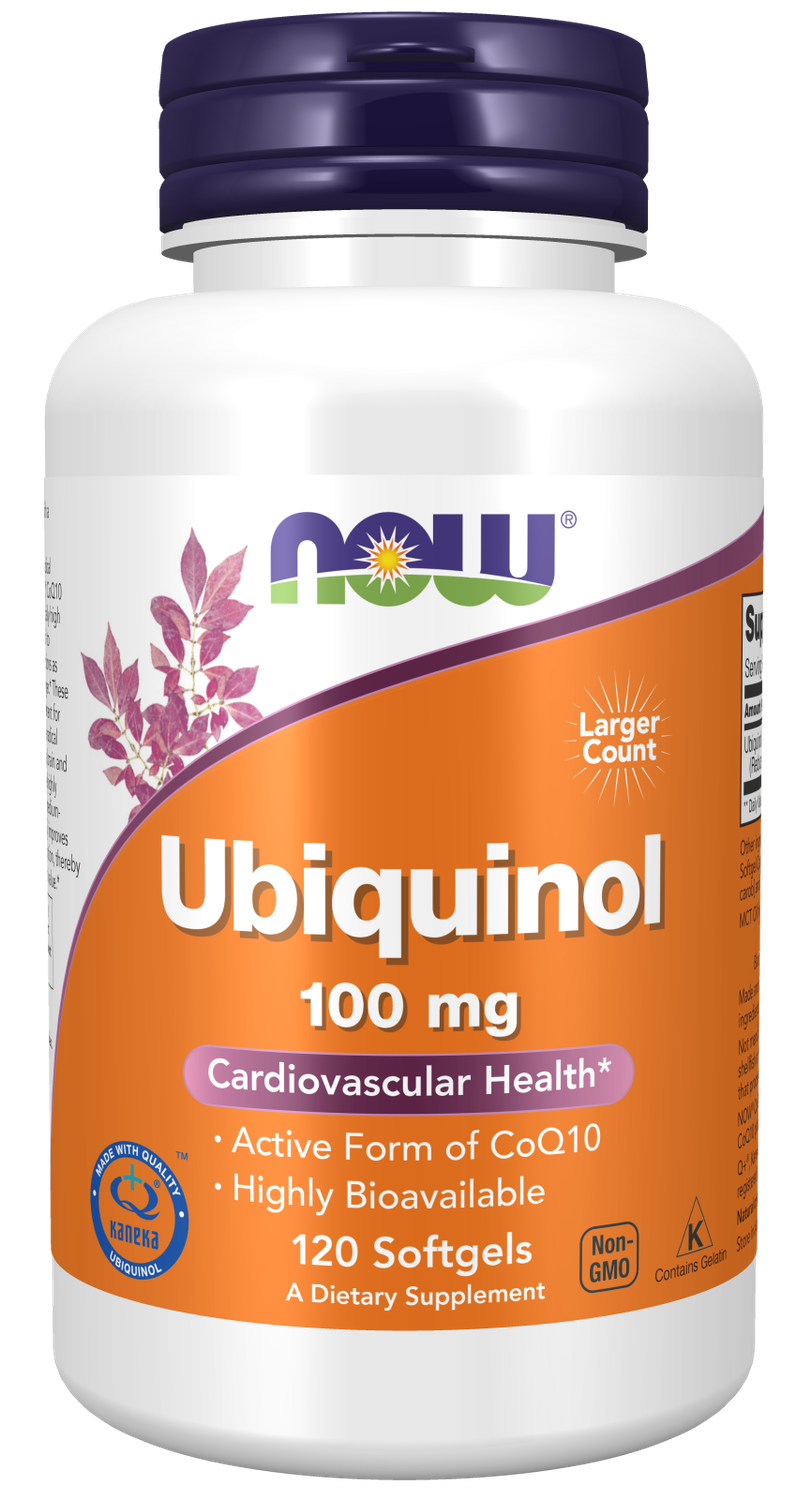 NOW Ubiquinol 100 mg. 120 s.g.