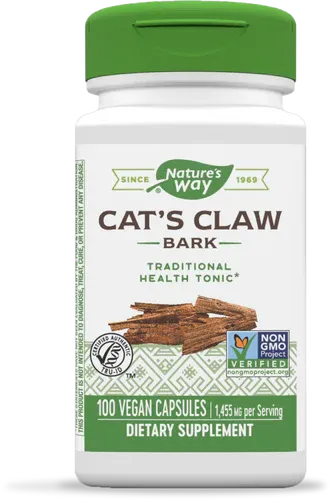 NATURE&#39;S WAY Cat&#39;s Claw Bark 485 mg. 100 Veg. Caps.