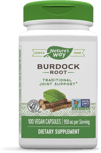 NATURE&#39;S WAY Burdock Root 475 mg. 100 Veg. Caps.