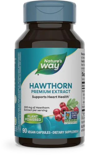 NATURE&#39;S WAY Stand. Hawthorn 90 Veg. Caps.