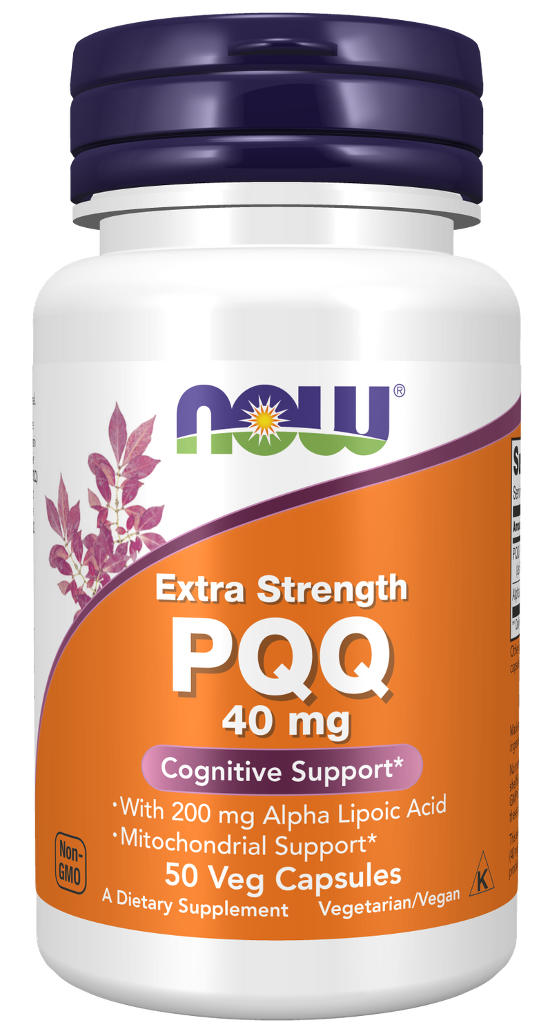 NOW PQQ Extra Strength 40 mg. 50 Veg. Caps.