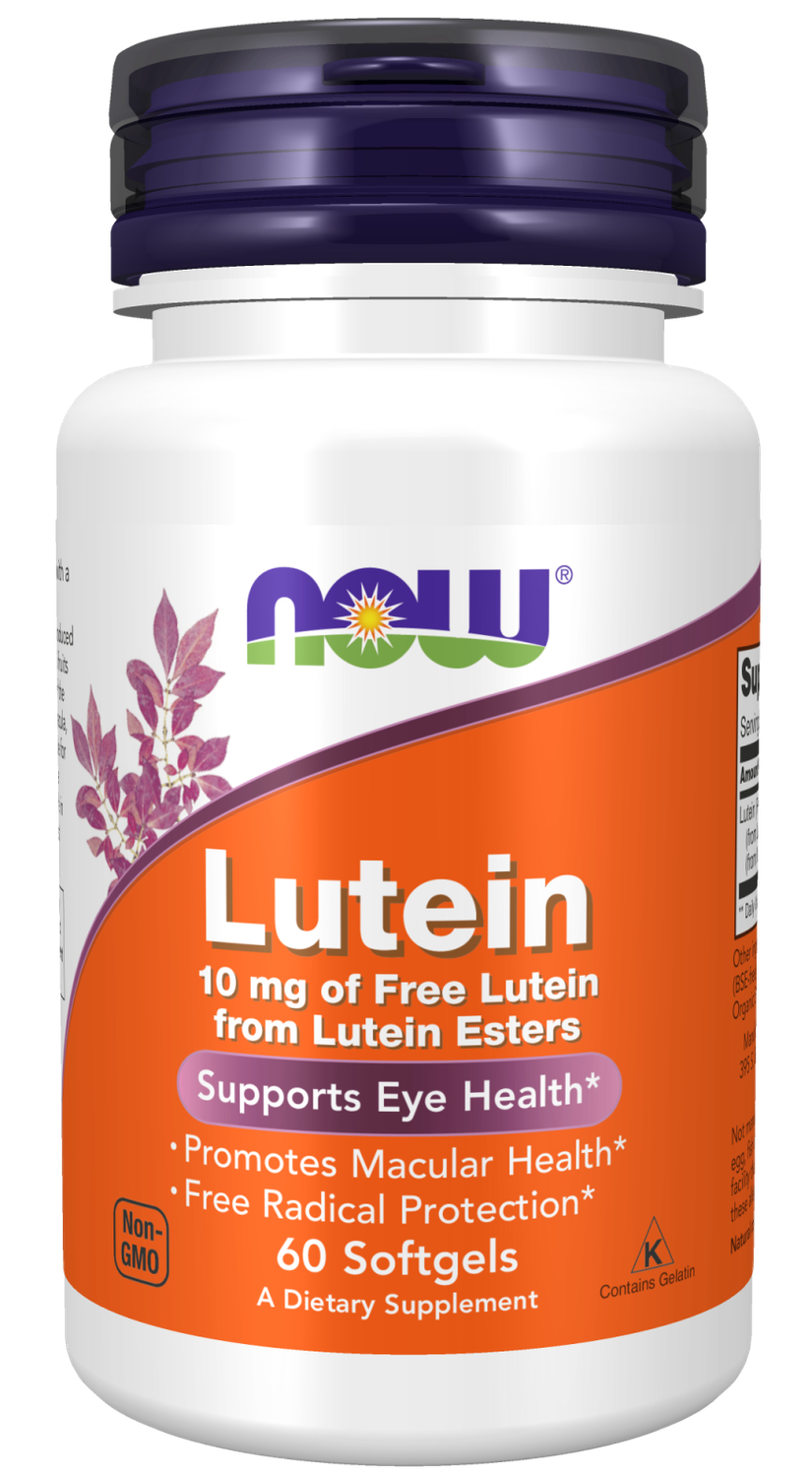 NOW  Lutein 10 mg 60 Softgels