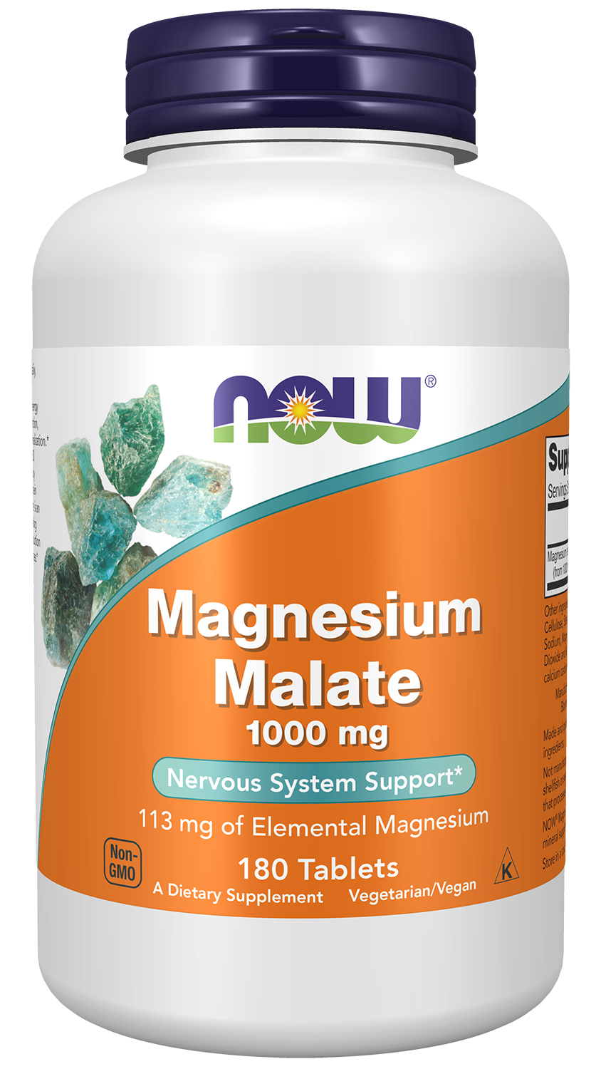 NOW Magnesium Malate 1000 mg 180 Tablets