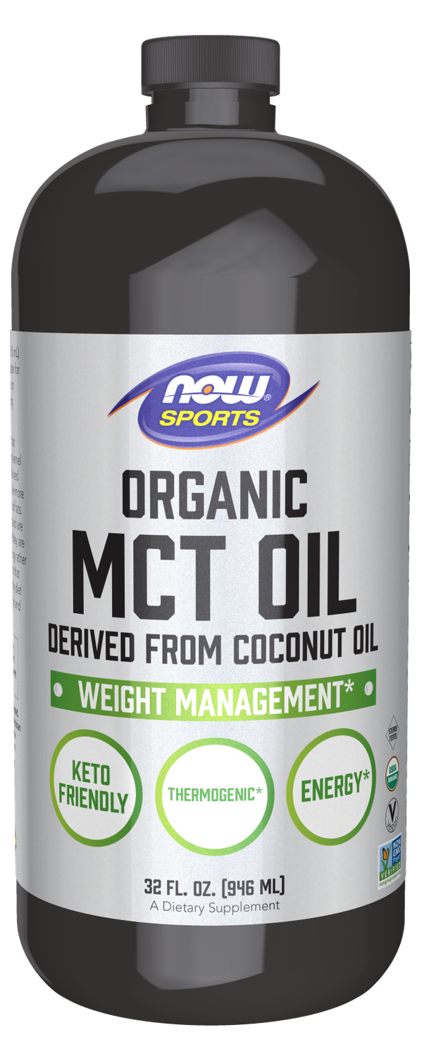 NOW Organic MCT Oil 32 Fl. Oz.