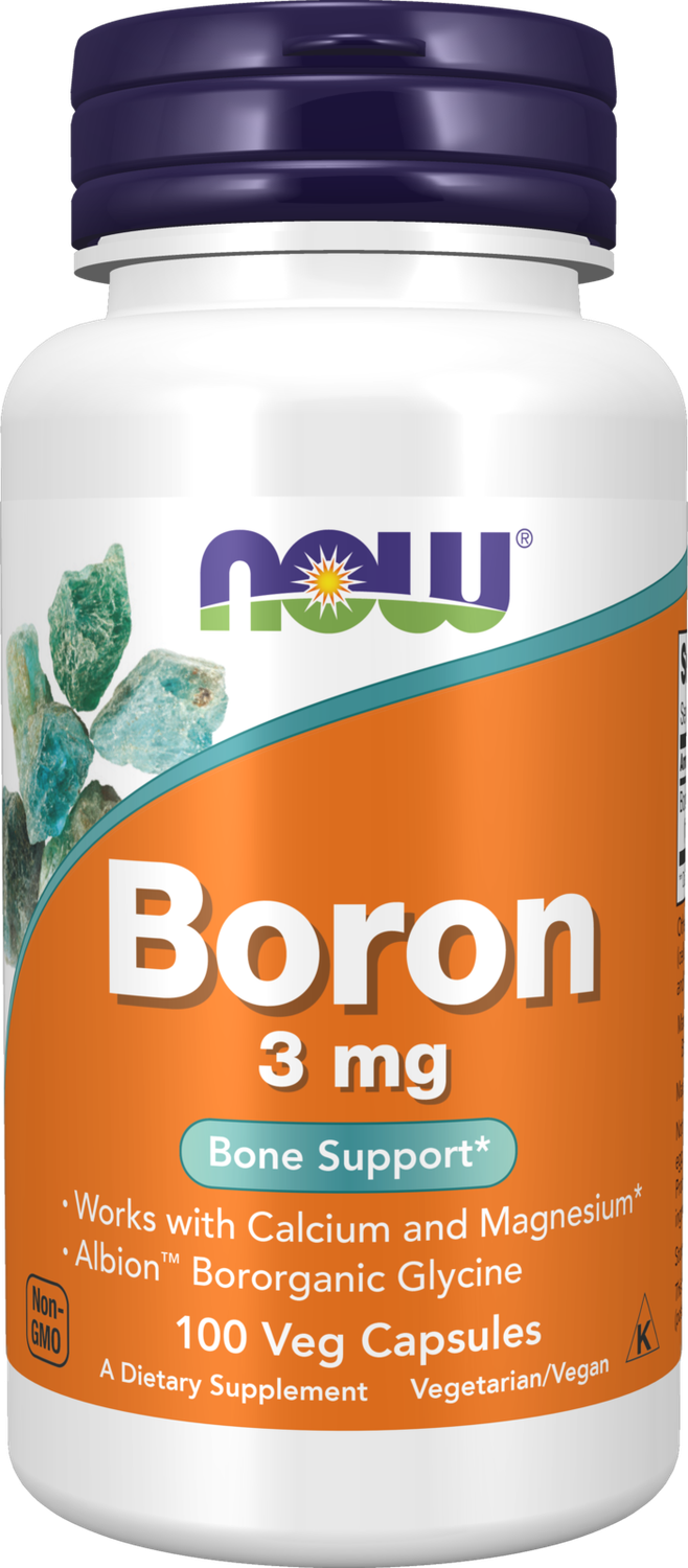 NOW Boron 3 mg. 100 Veg. Caps.