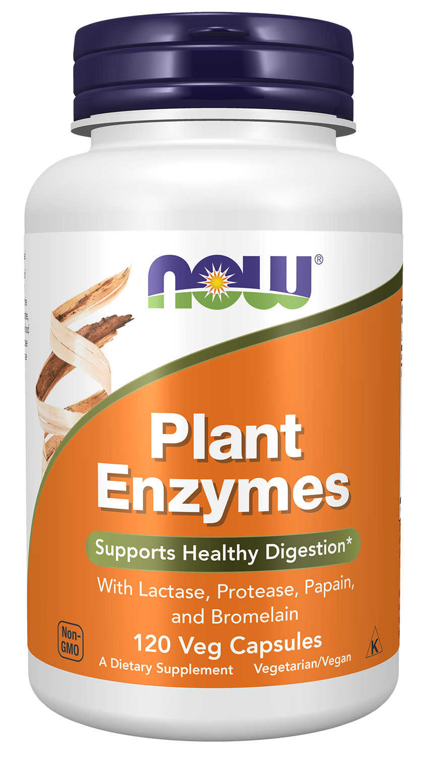 NOW Plant Enzymes 120 Veg. Caps.