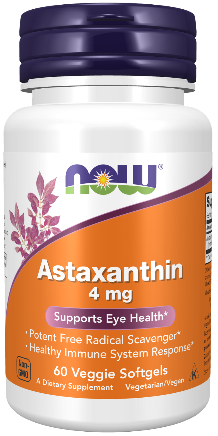 NOW Astaxanthin 4 mg. 60 Veg. S.G.