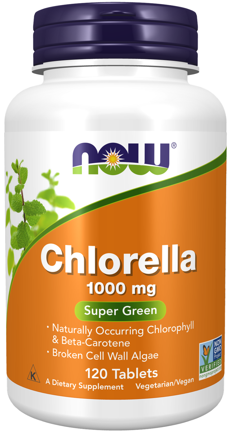 NOW Chlorella 1000 mg 120 Tabs.