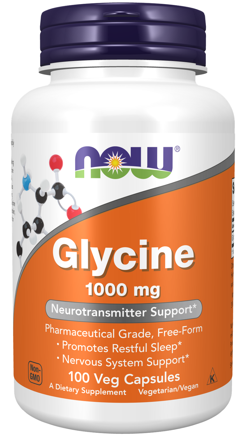NOW Glycine 1000 mg. 100 Veg. Caps.