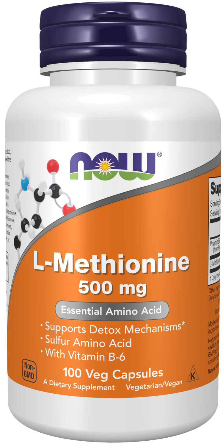 NOW L-Methionine 500 mg. 100 Caps.