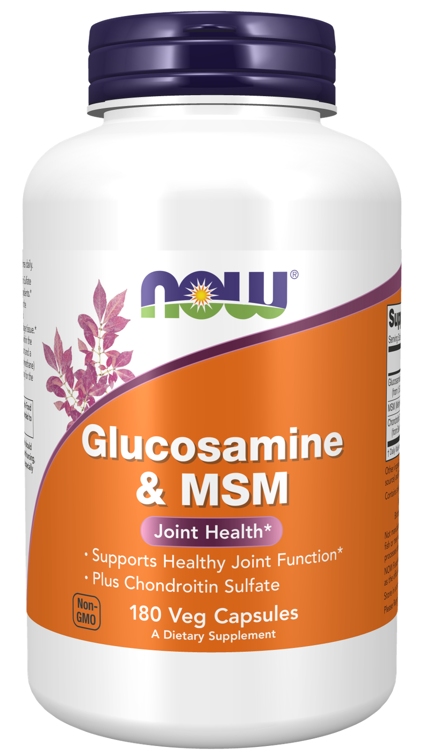 NOW Glucosamine &amp; MSM 180 Capsules
