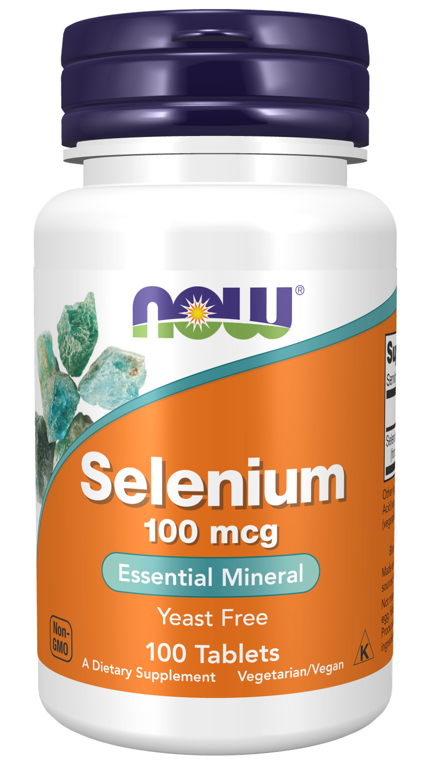 NOW Selenium 100 mcg. 100 Y.F. Tabs.