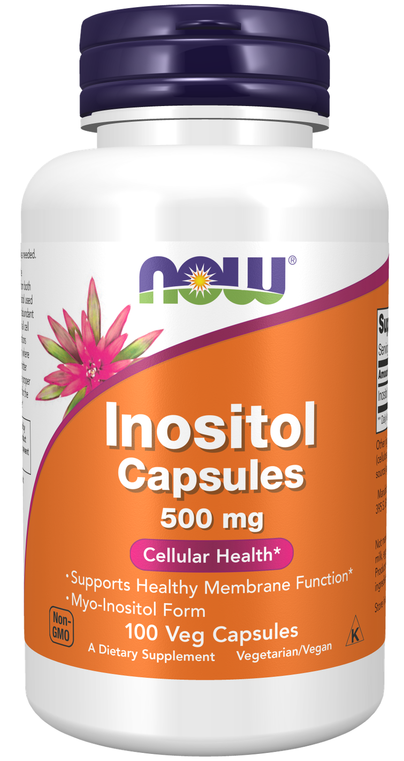 NOW Inositol 500 mg. 100 Veg. Caps.