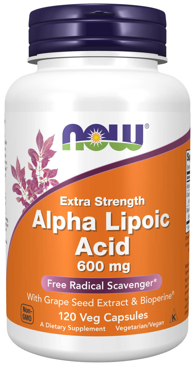 NOW Alpha Lipoic Acid 600 mg. 120 Veg. Caps.