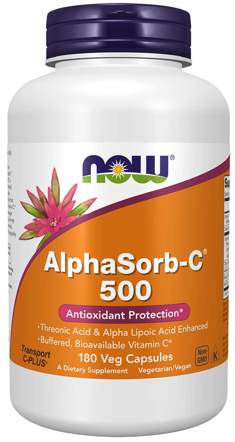NOW AlphaSorb-C® 500 - 180 Veg Capsules