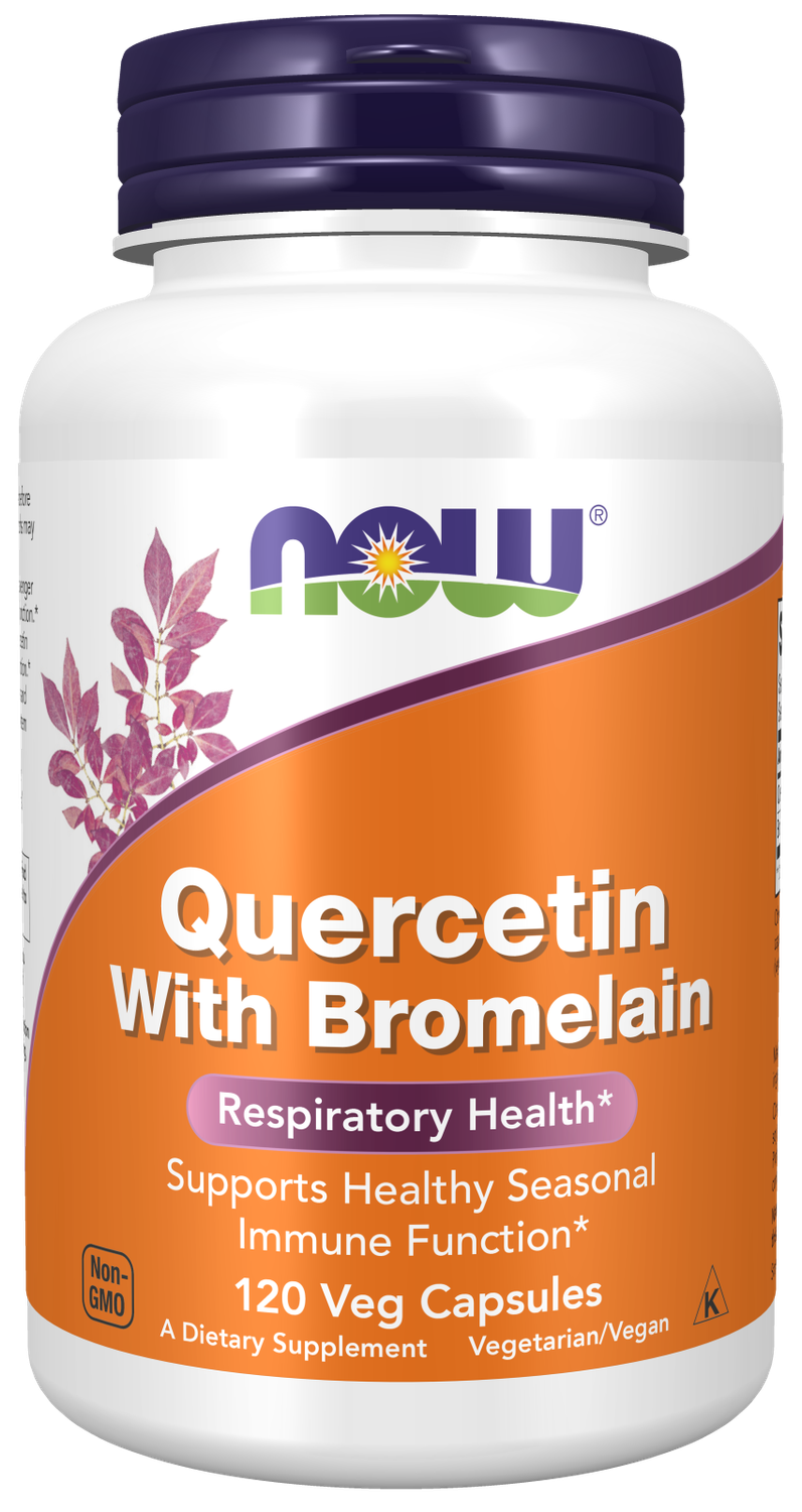 NOW Quercetin with Bromelain 120 Veg. Caps.