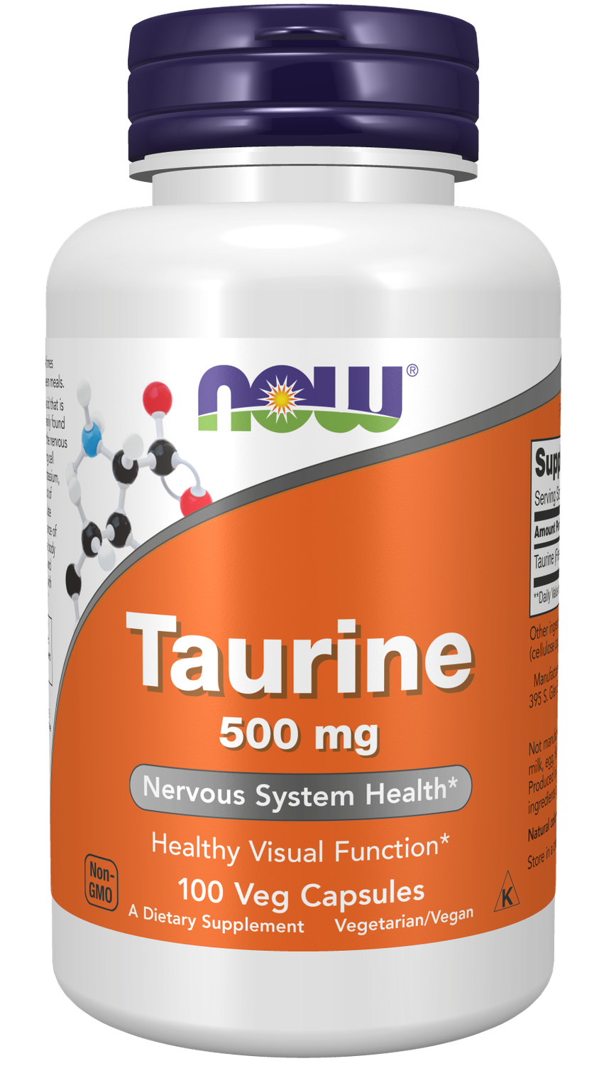 NOW Taurine 500 mg. 100 Caps.