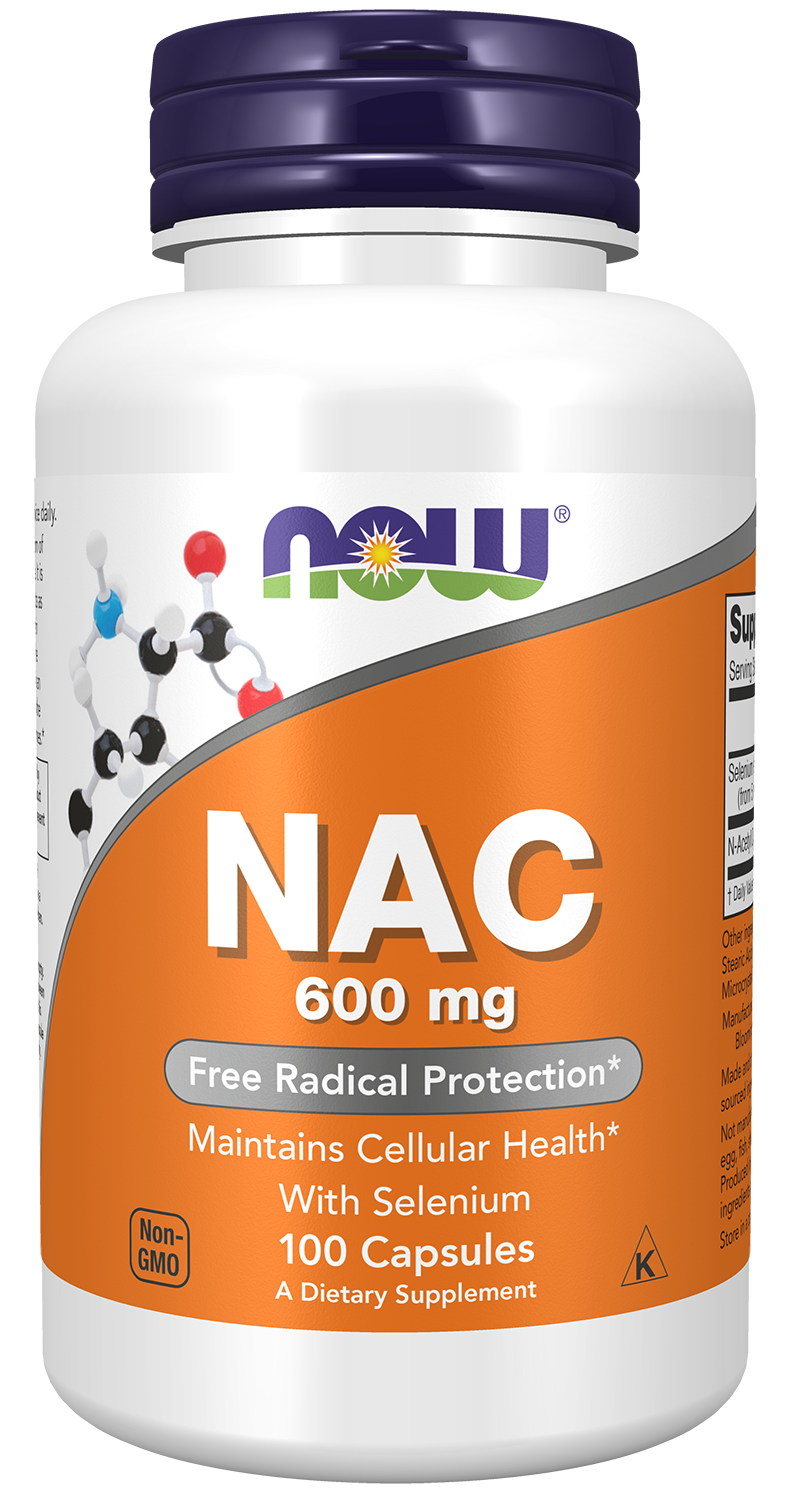 NOW NAC 600 mg. 100 Veg. Caps.