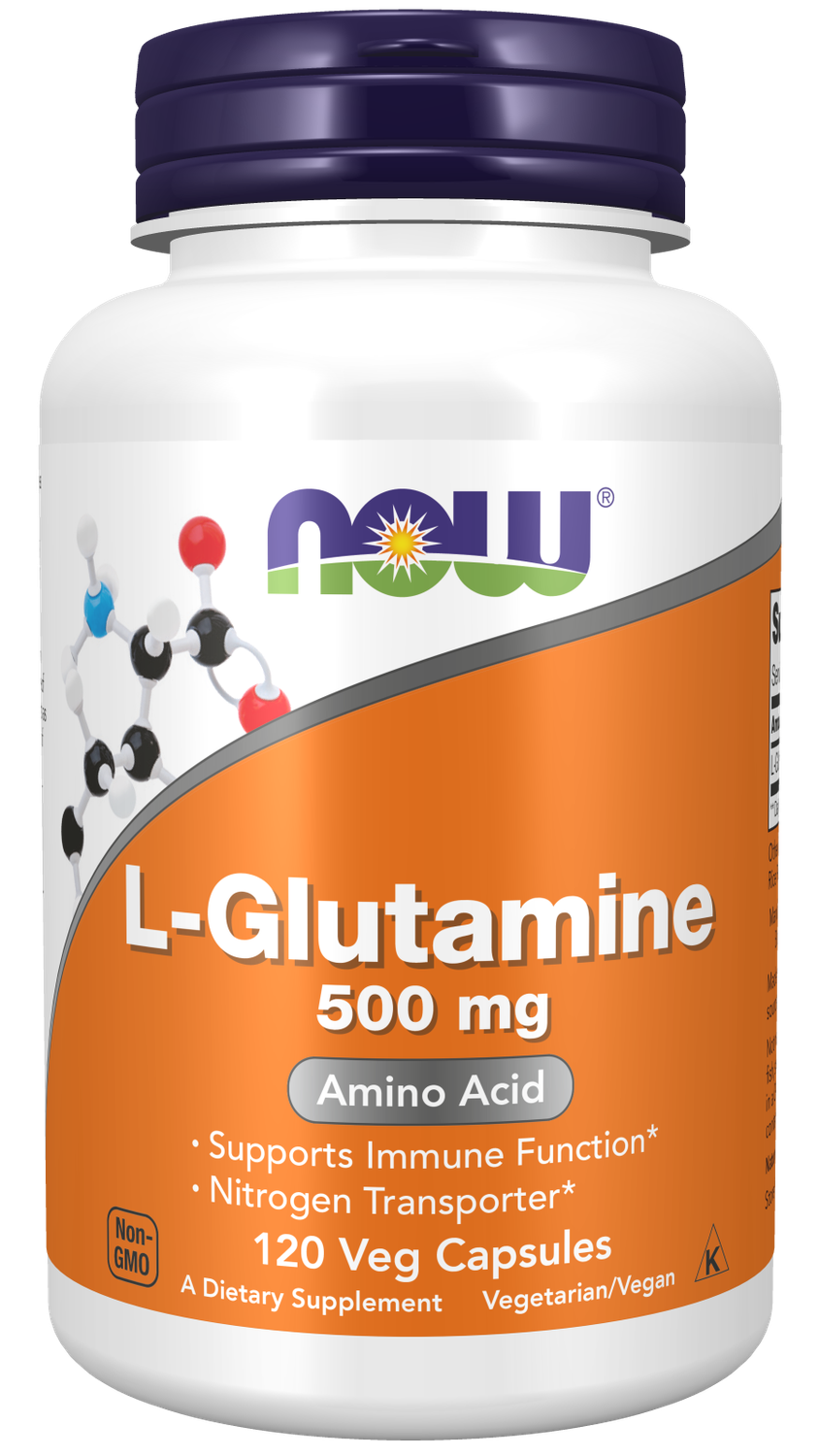 NOW L-Glutamine 500 mg. 120 Veg. Caps.