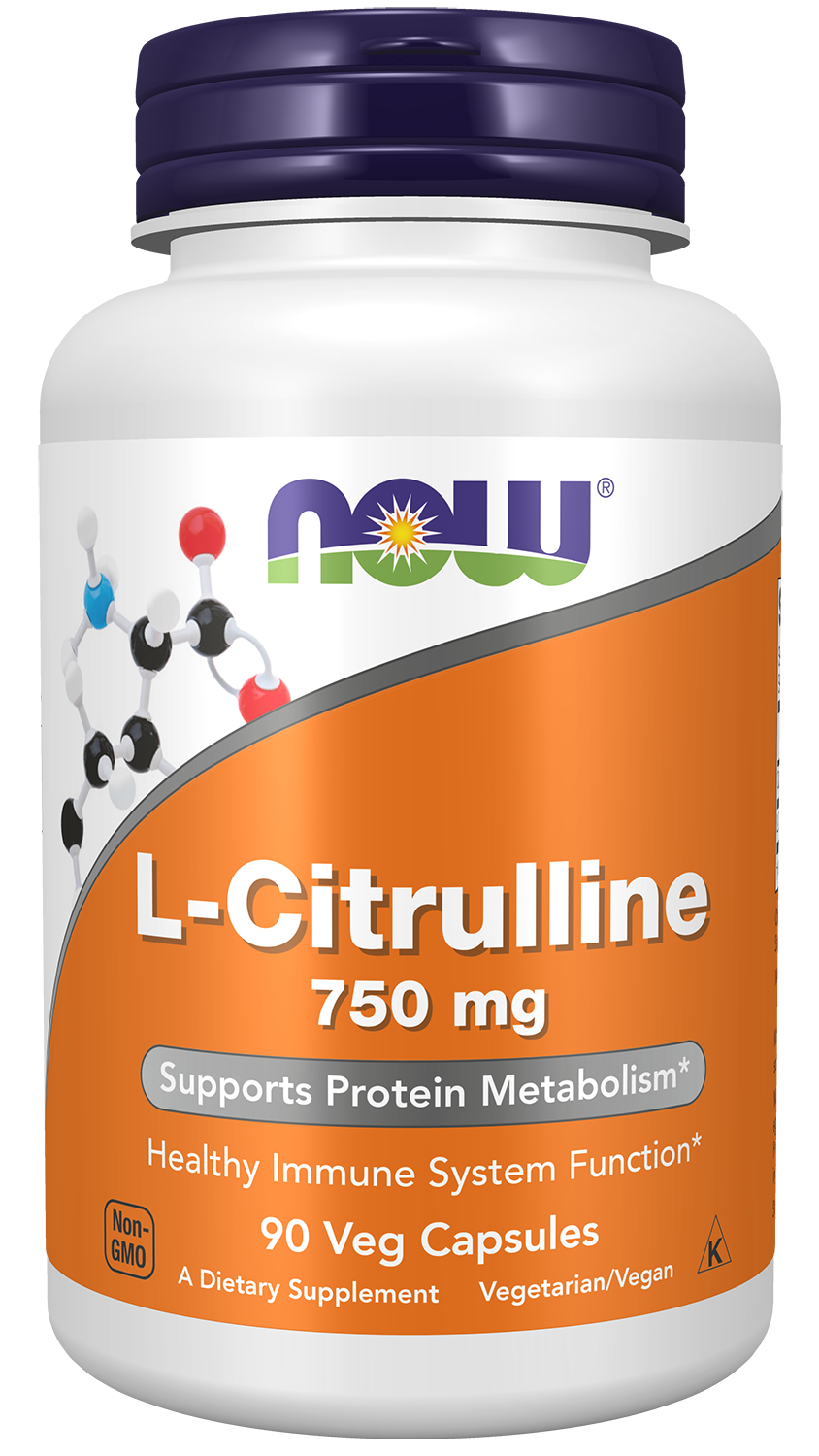 NOW  L-Citrulline 750mg 90 Veg Caps