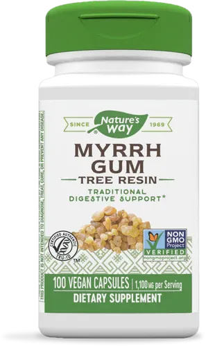 Nature&#39;s Way Myrrh Gum tree resin 100 veg caps