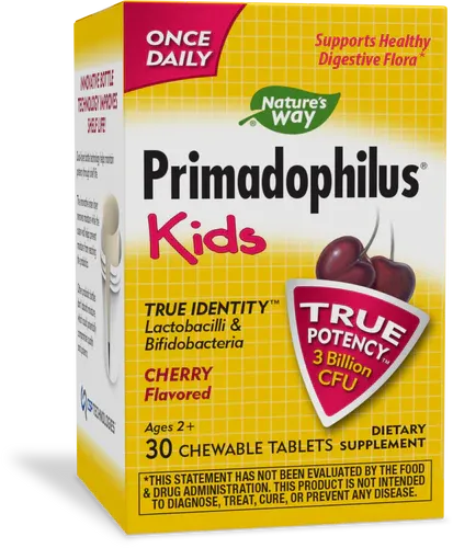 NATURE&#39;S WAY Primadophilus Kids Cherry Flavor 30 Chew. Tabs.