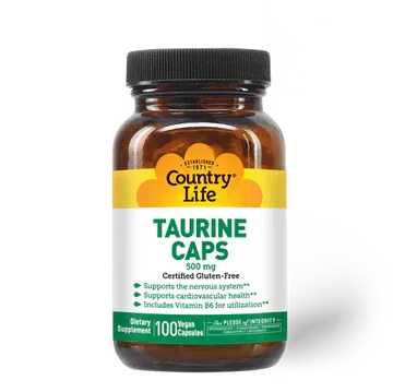 Country Life Taurine Caps 500mg 100 vegan caps