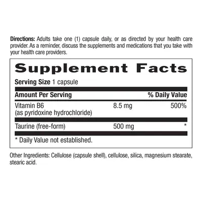 Country Life Taurine Caps 500mg 100 vegan caps