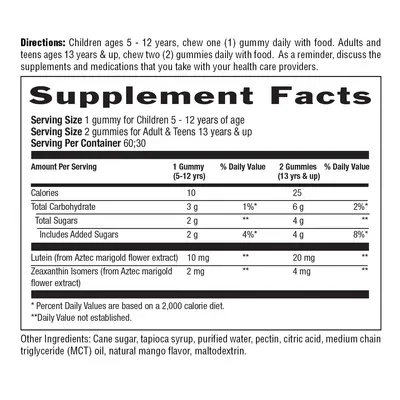 Country Life Lutein &amp; Zeaxanthin 60ct Gummies