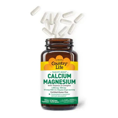 Country Life Calcium Magnesium with Vitamin D Complex Target Minis 120 vegan caps