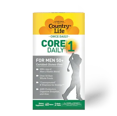 COUNTRY LIFE Once Daily Core Daily Multi For Men 50+ 60 Tabs.