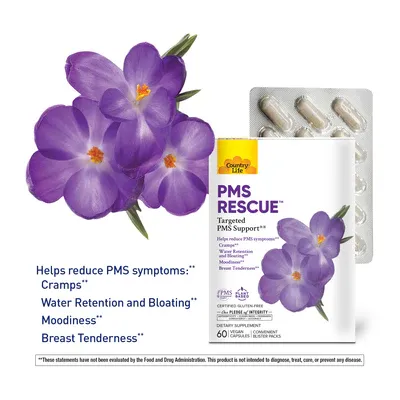 Country Life PMS Rescue 60 vegan caps