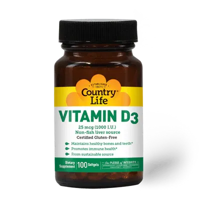 Country Life Vitamin D3 1000 IU 100 sg