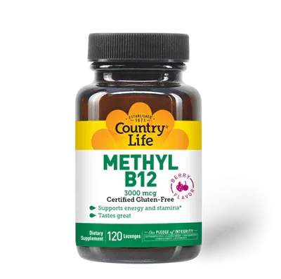 Country Life Methyl B12 3000mcg 120 Lozenges