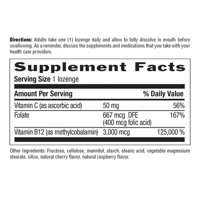 Country Life Methyl B12 3000mcg 120 Lozenges