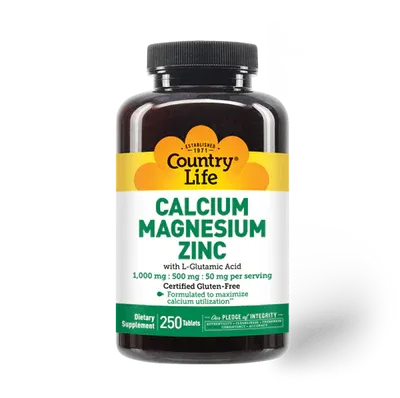 COUNTRY LIFE TM Calcium/Magnesium/Zinc (1000/500/25 mg)