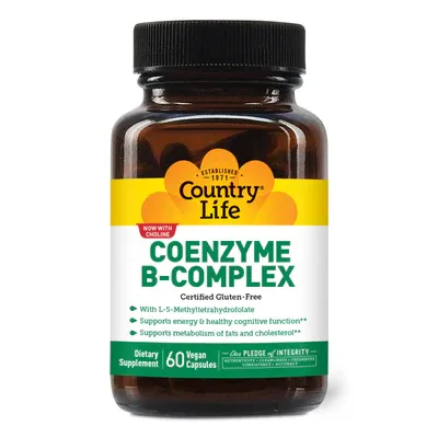 Country Life Coenzyme B-Complex Caps 60 Vegan Caps.