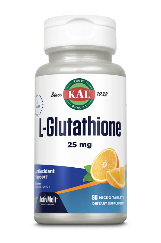 Kal L-Glutathione 25mg 90 micro tabs