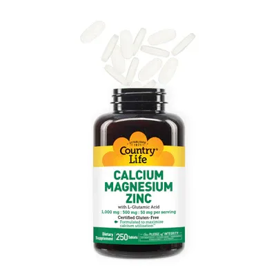 COUNTRY LIFE TM Calcium/Magnesium/Zinc (1000/500/25 mg)