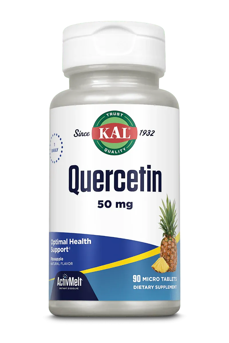 Kal Quercetin 50mg pineapple flavored 90 micro tabs