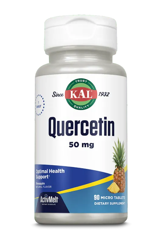 Kal Quercetin 50mg pineapple flavored 90 micro tabs